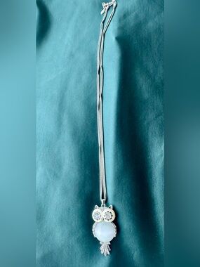 Mother of Pearl Owl Necklace